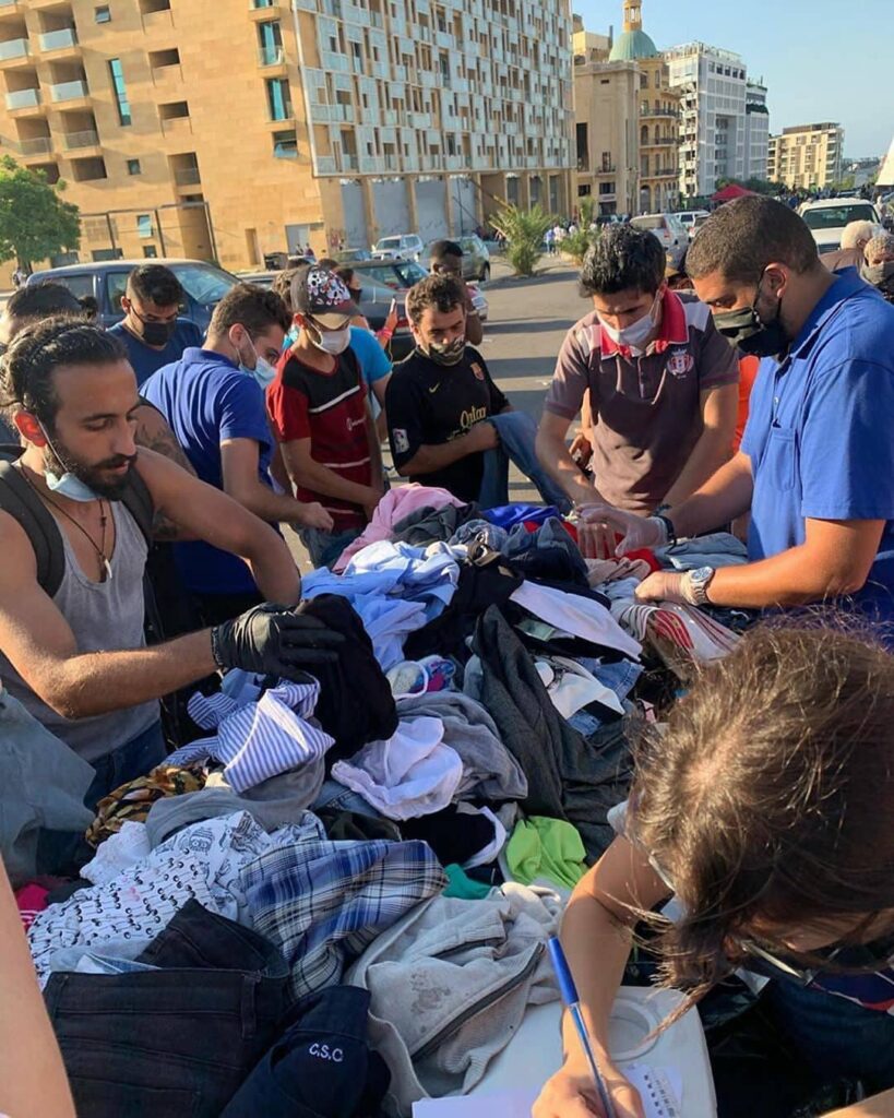 lebanese youth cloth donation