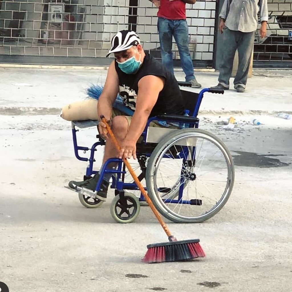 special needs cleans beirut after port explosion