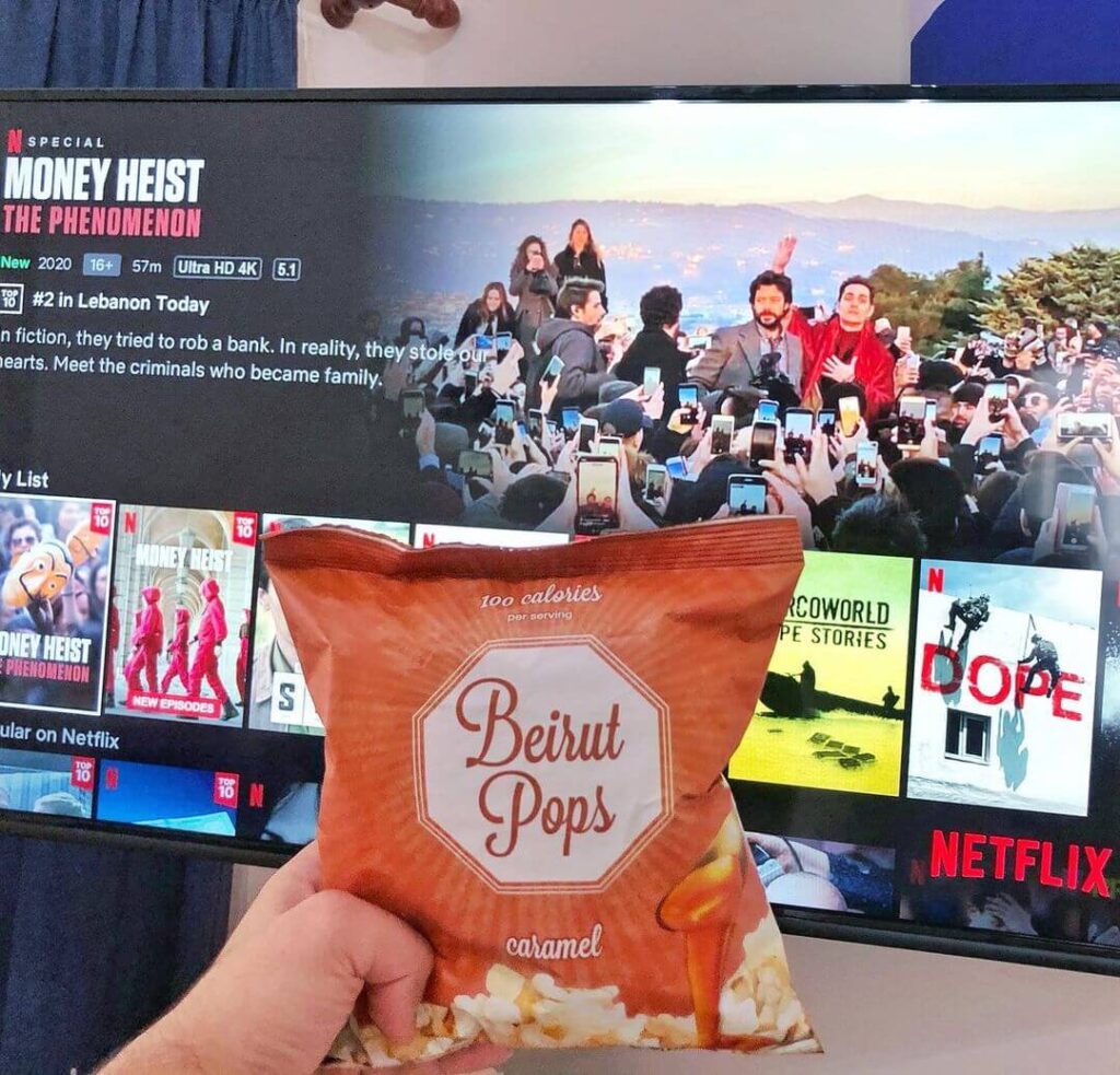 beirut pops best popcorn caramel lebanese snack netflix movies