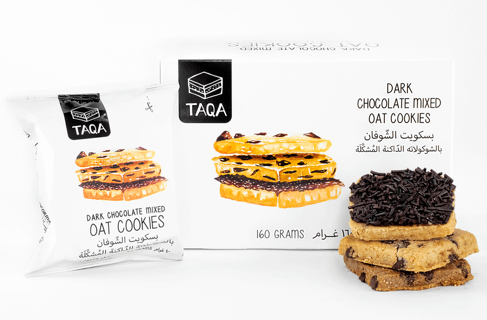 taqa lebanese snacks Oat Dark Chocolate Cookies Mixed 