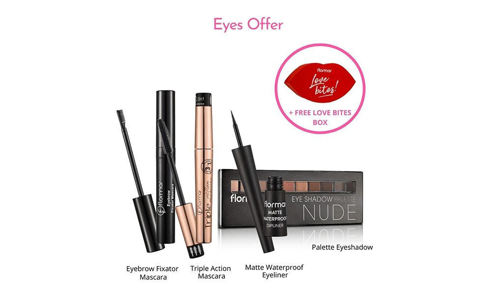 classy online valentine lockdown in lebanon Floramar - Eye Make-up Valentine Package