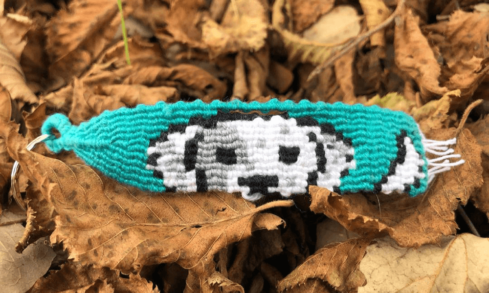 Cosmic Knot, Cute, Unique & Customizable Handmade Crochet Gifts in Lebanon Knitted I Will Always Woof You Bracelet - vibelb