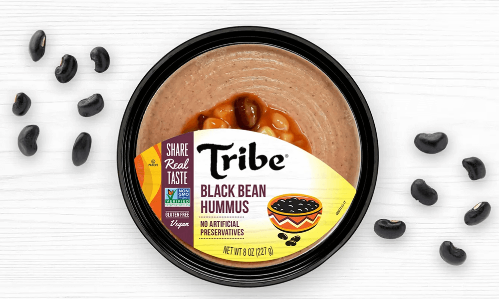 Weird Hummus Flavors #2: Tribe Hummus Black Beans Hummus - vibelb