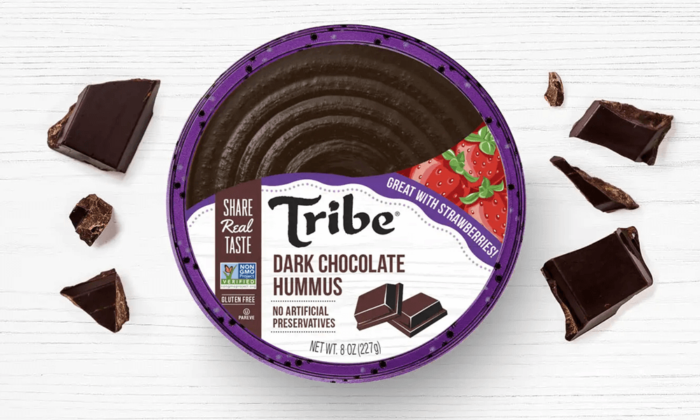 Weird Hummus Flavors #9: Tribe Hummus Dark Chocolate Hummus - vibelb