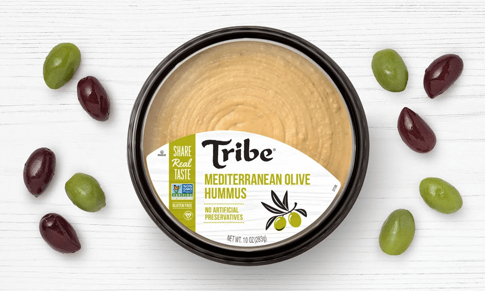 Weird Hummus Flavors #1: Tribe Hummus Olive Hummus - vibelb