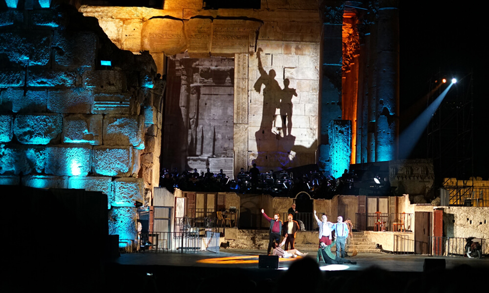 what is Baalbeck International Festival, prestigious event in middle east, Lebanese singers and performance