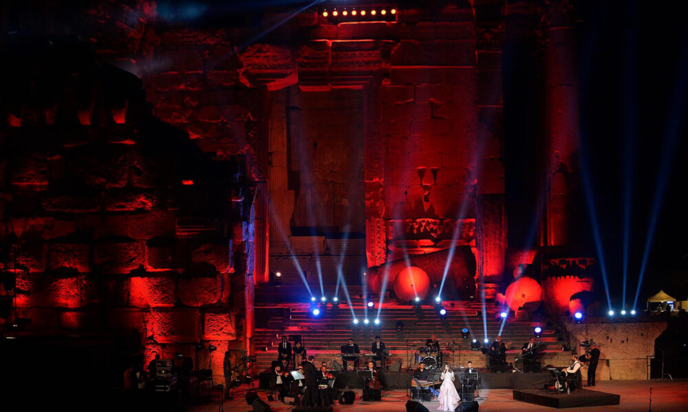Baalbeck International Festival magical performance on ancient roman acropolis stage