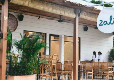 Zali From Beirut Lebanese restaurant in Bali, Indonesia, tropical setting
