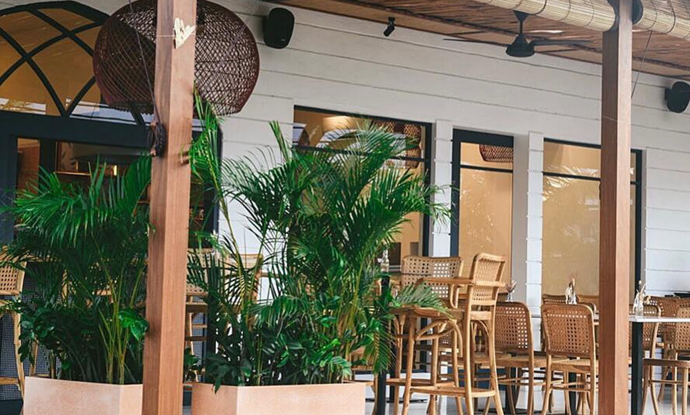 Zali From Beirut Lebanese restaurant in Bali, Indonesia, tropical setting
