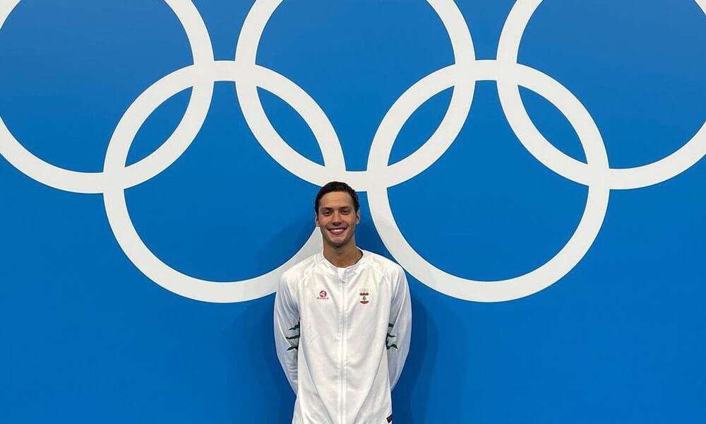 Lebanese Swimmer Mounzer Kabbara representing Lebanon in Tokyo Olympics 2021