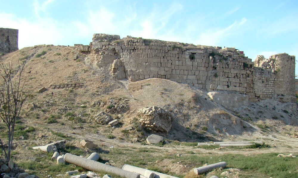 Castle of St. Louis (Louis IX of France) in Sidon city Lebanon