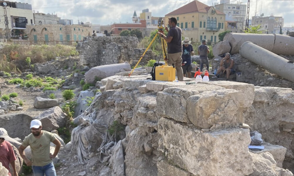 Recently discovered Roman temple excavation site in Tyre Lebanon - Dr. Fransisco J. Nunez 