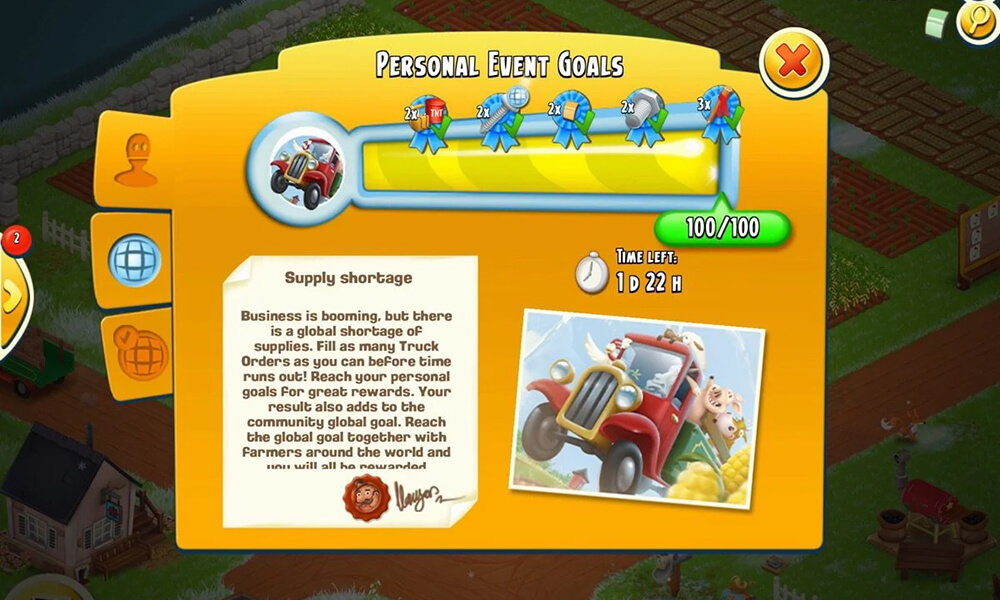 quick ways to get vouchers in hay day- participating in global events